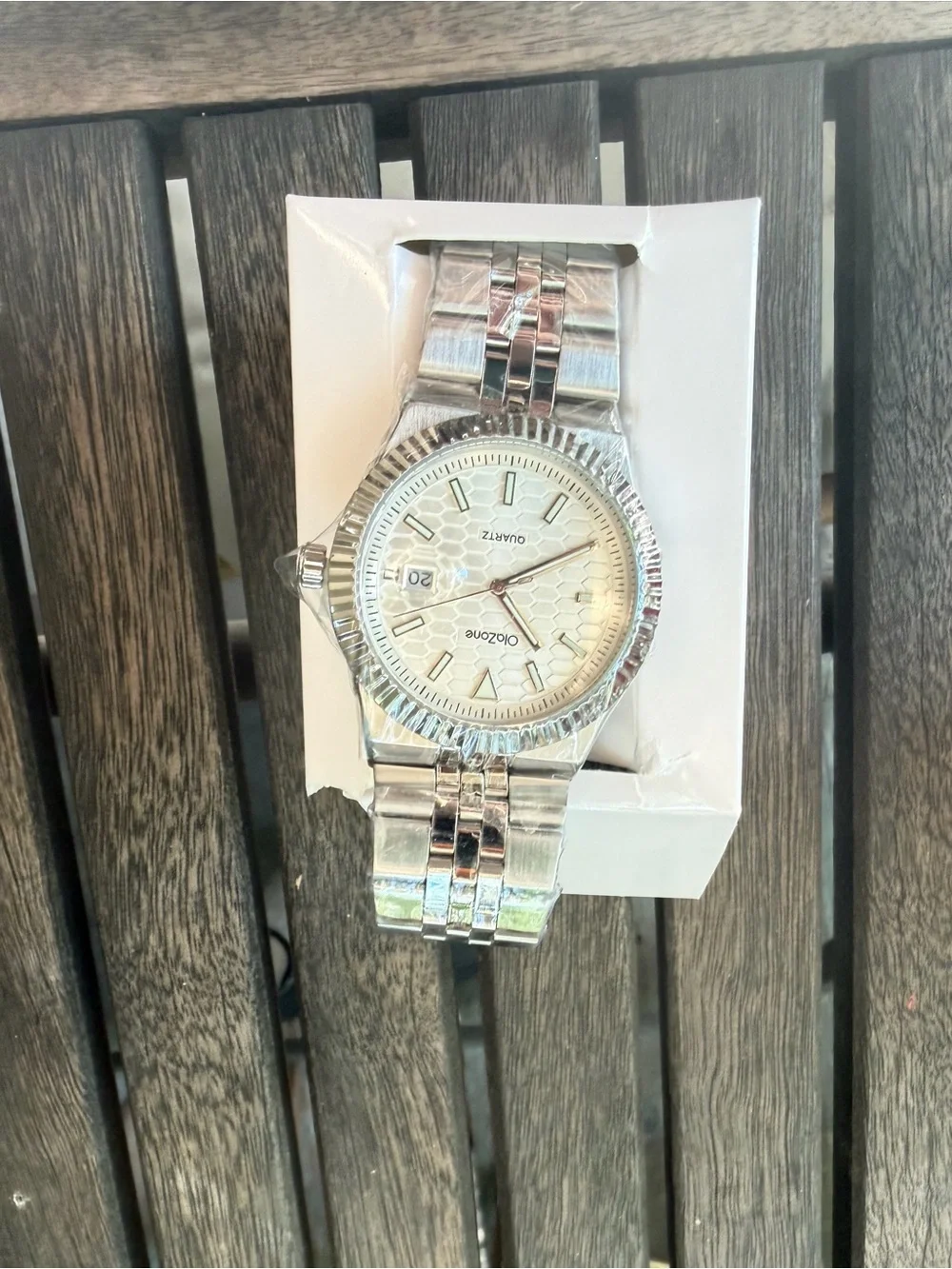 Stainless Steel Men's Watch - Silver Dial